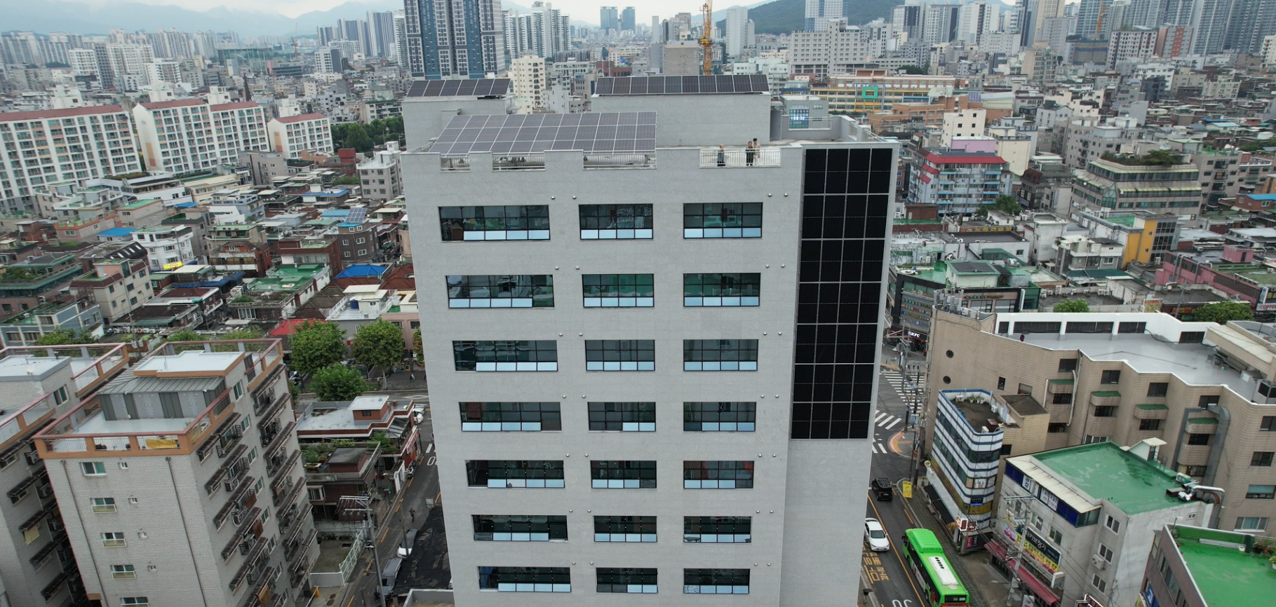 서울 면목동 49kw급 BAPV(건물 부착형) 태양광 시공 사례