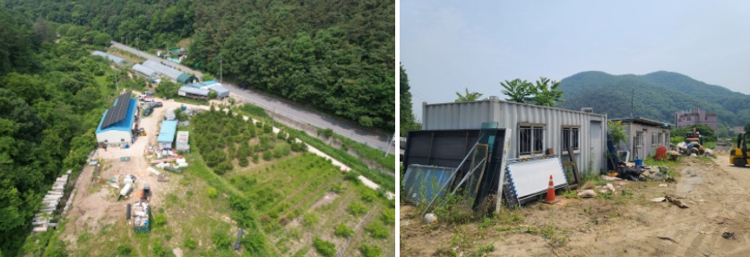 충남 공주시 버섯재배사형 태양광 시공 사례